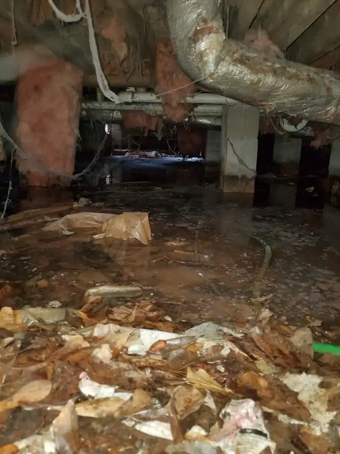 Crawl space flood assessment for Commercial Water Damage Restoration in Maryville